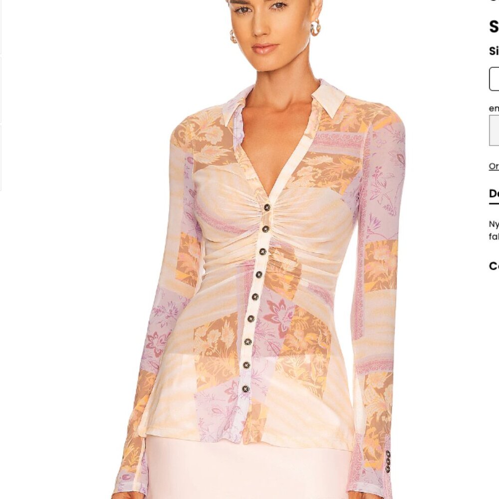 NWOT Free People Lucky Shirtee | Size L | Light Combo - Picture 2 of 6